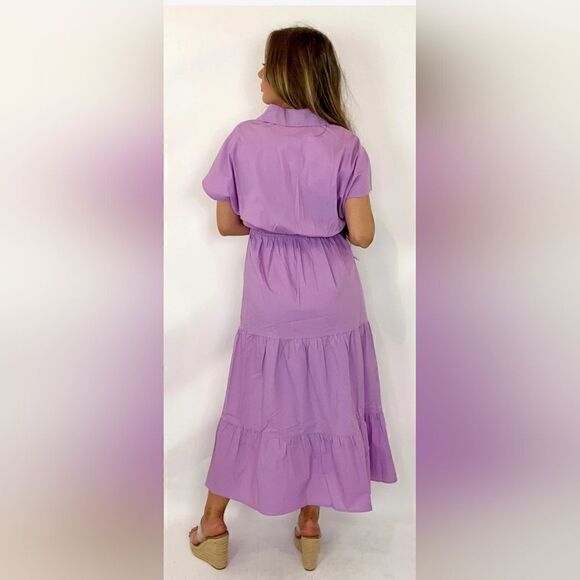 Caryn Lawn Gayle Dress In Lavender one size - Picture 2 of 9